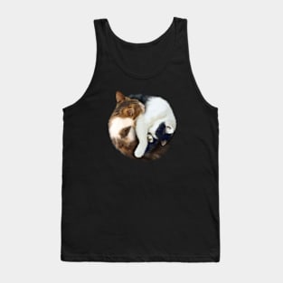 Yin Yang, Cats Cat Lover Kitten,  Chinese Symbol Tank Top